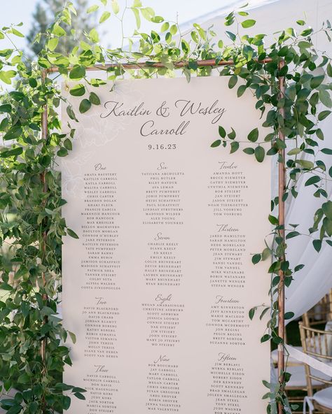 Minimal Wedding Seating Chart with Greenery 200 Person Seating Chart, Greenery Seating Chart, Watercolor Seating Chart, Whimsical Seating Chart, Whimsical Wedding Seating Chart, Seating Chart Rustic, Wedding Table Seating Chart, Reception Seating Chart, Table Seating Chart