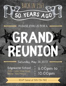 High School Reunion Flyer Customizable ... Class Reunion Poster Ideas, School Reunion Poster Design, End Of School Year Party, Reunion Poster, Yearbook Templates, Reunion Quotes, 50th Class Reunion Ideas, Class Reunion Invitations, High School Class Reunion