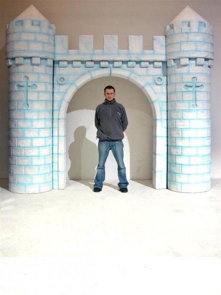 High quality Ice Castle Entranceway available to hire. View Ice Castle Entranceway details, dimensions and images. Diy Christmas Wedding, Castle Party, Cardboard Castle, Castle Backdrop, Ice Castle, Ice Palace, Castle Decor, Event Props, Ice Castles