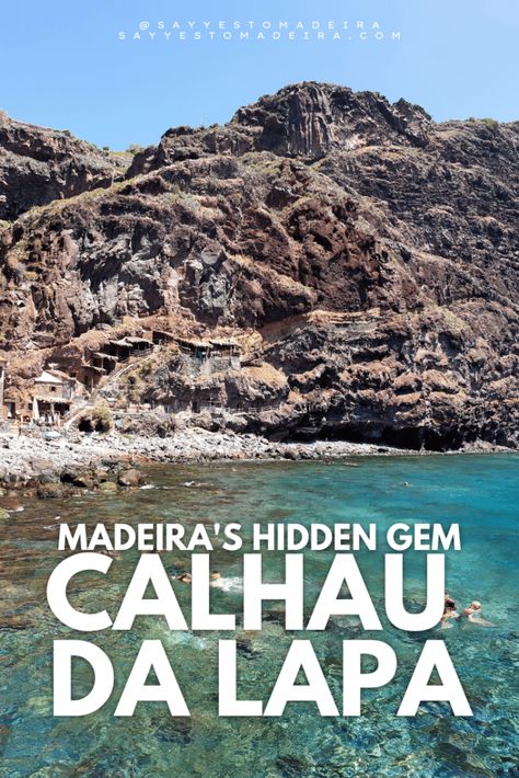 Madeira hidden gems: Calhau da Lapa | Say Yes to Madeira Madeira Travel, Madeira Beach Florida, Funchal Madeira, Portugal Vacation, Portugal Travel Guide, Madeira Beach, Best Boutique Hotels, Hotel Pool, Funchal