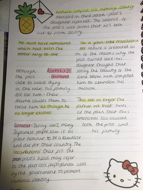 GCSE English Lit kamikaze poem Power And Conflict Poetry Key Quotes, Kamikaze Poem Analysis, Revision Inspiration, Poetry Revision, English Literature Poems, Revision Gcse, Gcse Poems, Revision Help, English Gcse Revision