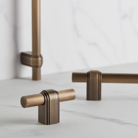 Gaumont Collection | Solid Brass Handles & Pulls | Armac Martin | Armac Martin | Armac Martin Art Deco Hardware, Bespoke Handles, Armac Martin, Brass Cabinet Hardware, Shaker Style Kitchens, Brass Cabinet Knob, Hardware Pulls, Brass Cabinet, Appliance Pull