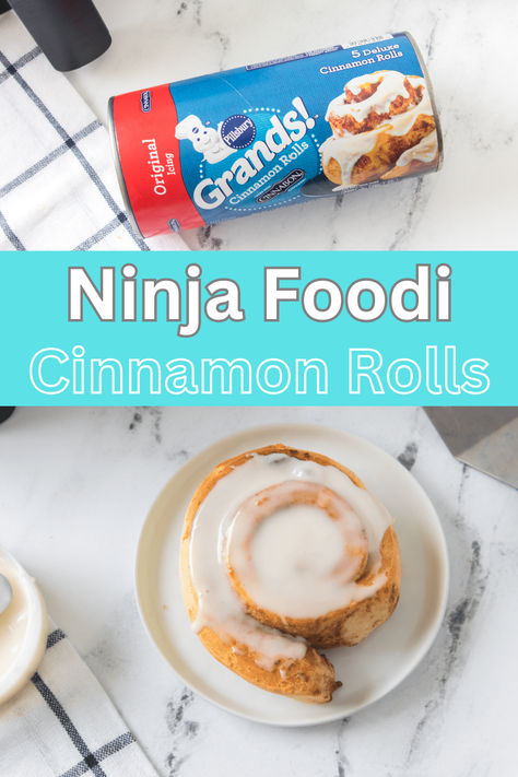 Whip up the ultimate Air Fryer Pillsbury Cinnamon Rolls in under 8 minutes! These delicious rolls come out perfectly soft and are a breeze to make in the Ninja Foodi. Air Fryer Cinnamon Rolls Pillsbury, Air Fryer Pillsbury, Pilsbury Cinnamon Rolls, Cinnamon Rolls Pillsbury, Air Fryer Cinnamon Rolls, Healthy Bbq Recipes, Ninja Foodi Grill, Gooey Cinnamon Rolls, Pillsbury Cinnamon Rolls