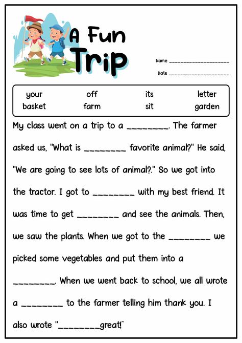 1st Grade Fill in the Blank Stories 2nd Grade Fill In The Blank, Cloze Test Reading Comprehension, Cloze Passages For 2nd Grade, Fill In The Blanks Worksheets For Kids, Cloze Passage Worksheets 3rd Grade, English 1st Grade Worksheets, Reading Worksheets For Grade 1, Reading Comprehension Worksheets Grade 2, Reading Passages 1st Grade