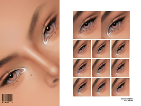 Sims 4 Eye Highlight, Cc Highlighter Sims 4, Sims 4 Highlights Cc, Sims 4 High Lighter Cc, Sims 4 Cc Highlighter Patreon, Sims 4 Cc Makeup Highlighter, Sims 4 Cc Maxis Match Makeup Highlight, The Sims Resource Sims 4 Make Up, The Sims 4 Cc Realistic Eyes