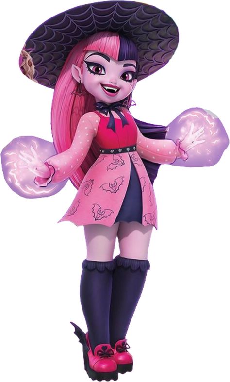 Draculaura (G3) | Monster High Wiki | Fandom G3 Draculaura, Draculaura G3, Monster High Wiki, Famous Vampires, Draculaura Aesthetic, Pink And Black Hair, Tikki Y Plagg, Arte Monster High, Clawdeen Wolf