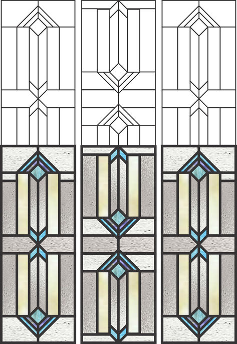 stained glass pattern, geometric transom pattern, prairie style stained glass pattern Transom Stained Glass Patterns, Prairie Stained Glass Patterns, Mission Stained Glass Patterns, Leaded Glass Transom, Modern Stained Glass Panels Transom Windows, Stained Glass Transom, Church Banners, Prairie Style, Glass Projects