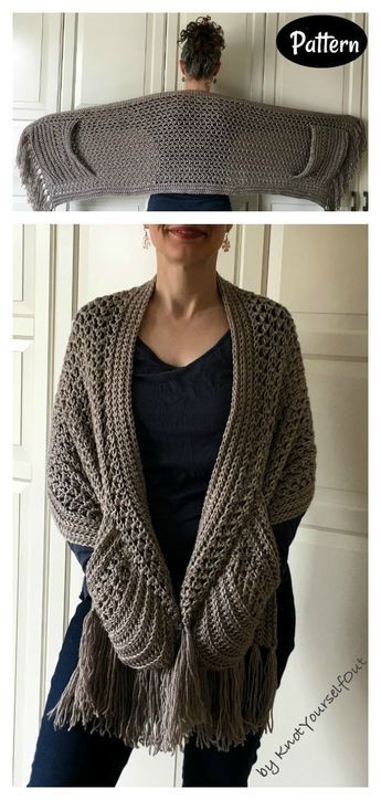 Theses Reader's Wrap Pocket Shawl Crochet Patterns make classic wrap to keep the chill off your shoulders. Pocket Wrap Yarnbee Yarn Patterns, Diy Knitted Scarf, Crochet Wraps And Shawls, Velvet Yarn Crochet Patterns, Crochet Shoulder Wrap, Easy Crochet Gift Ideas, Pocket Shawl, Crochet Pocket, Crochet Wrap Pattern