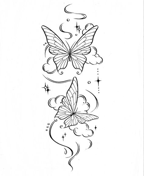 Tattoo Butterfly Thigh, Aquarius Tattoo Stencils, Butterfly Sleeve Tattoos For Women, Thigh Tattoos Women Butterfly, Tattoo Claims, Tattoo Overlay, Simple Unique Tattoos, Butterfly Thigh Tattoo, Wrap Around Wrist Tattoos