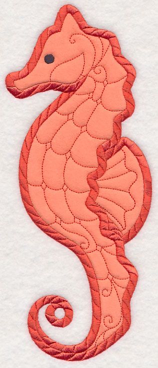 Rope Seahorse (Applique) design (Y5036) from www.Emblibrary.com Embroidery Library, Applique Designs, Embroidery Applique, Fabric Color, Machine Embroidery Designs, Color Change, Machine Embroidery, Embroidery Designs, Gift Card