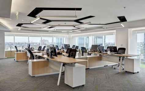 Bayer Office by Contract Workplaces, Montevideo – Uruguay » Retail Design Blog Ceiling Inspiration, Ceiling Classic, Cheap Office Furniture, False Ceiling Bedroom, Living Room Plan, False Ceiling Living Room, Lobby Interior Design, Ceiling Plan, Living Room Furniture Layout