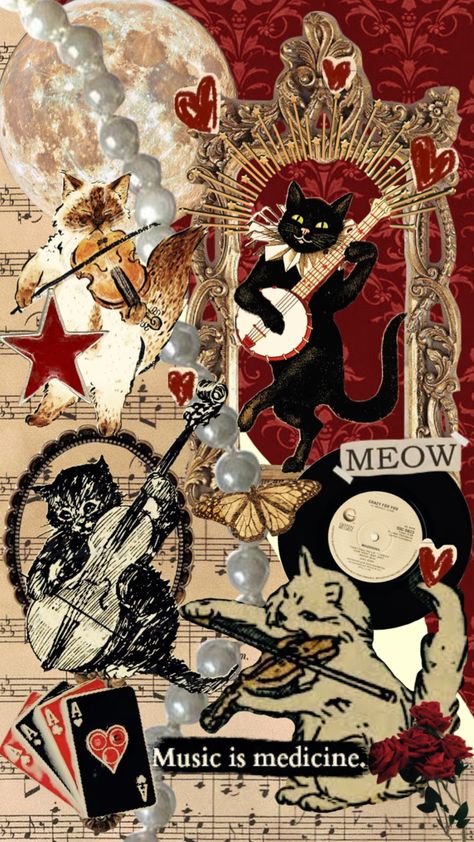 #music #violin #cats #orchestra #redaesthetic #vintage Art Deco Aesthetic Wallpaper, Play Music Aesthetic, Orchestra Aesthetic Wallpaper, Violin Wallpaper Aesthetic, Violin Wallpaper Iphone, Orchestra Wallpaper, Violin Astethic Wallpaper, Cat Pfp Drawing, Music Cat Aesthetic