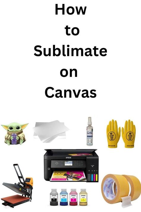 How to sublimate on Canvas Sublimating On Canvas, How To Sublimate On Canvas, Things To Sublimate On, Sublimate On Canvas, Sublimation On Canvas, Sublimation Canvas, Canvas Bag Diy, Sublimation Paper, Self Design