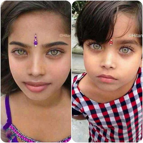 Big Pretty Eyes, Two Different Eye Colors, Unique Eye Color, Rare Eye Colors, Rare Eyes, Indian Eyes, Beautiful Eyes Color, Baby Eyes, Natural Hair Care Tips