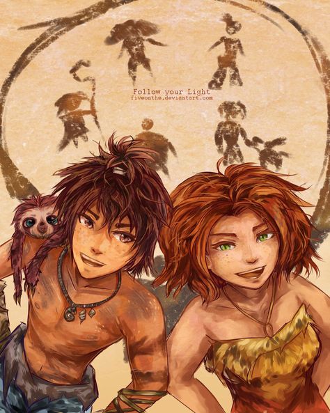 Eep and guy from the croods i love them they're so perfect together! Kida Disney, The Croods, Dreamworks Art, Dreamworks Characters, Walpapers Cute, Disney Fanart, Dreamworks Movies, Cartoon As Anime, Animation Movie