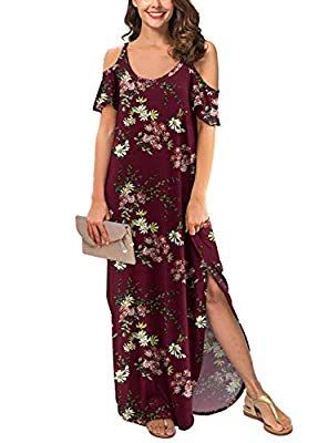 Grade Dresses, Long Dress Strapless, Loose Long Dress, Teens Dresses, Classy Dresses, Cold Shoulder Maxi Dress, Night Dresses, Long Tunic Tops, Prom Flowers