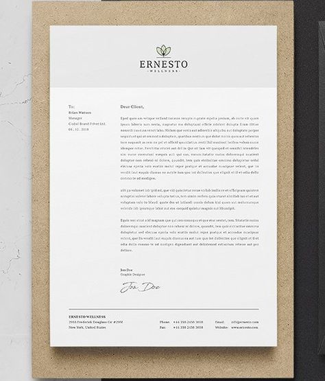 Clean Letterhead Non Profit Letterhead, Letterhead Design Inspiration Business, Branded Letterhead, Luxury Letterhead, Business Letter Head, Restaurant Letterhead, Letter Heads Design Creative, Letterhead Design Branding, Company Letterhead Design