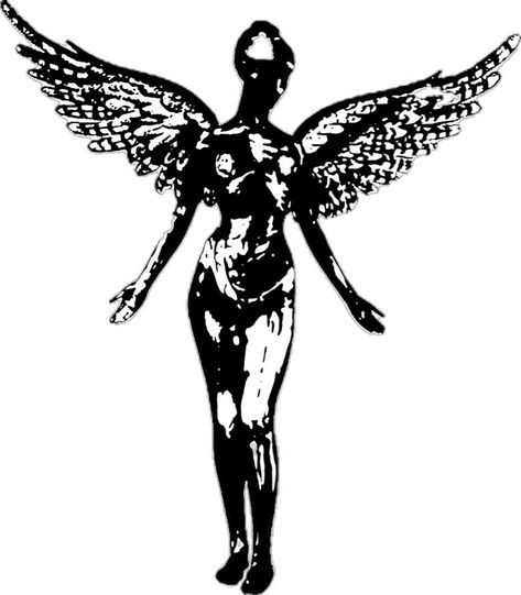 In Utero Angel, In Utero Tattoo, Utero Tattoo, Nirvana Tattoo, In Utero, Angel Tattoo, Tattoos Designs, Tattoo Idea, Nirvana