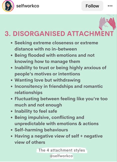 Disorganised Attachment Style, Teacher Attachment Issues, Disorganized Attachment Style Healing, Attachment Issues Quotes, Attachment Hurts, Disorganised Attachment, Teacher Attachment, Disorganized Attachment Style, Fearful Avoidant Attachment