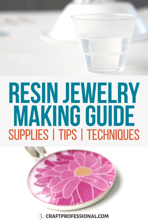 Resin jewelry making guide for beginners. In-depth tutorial shows you how to make resin jewelry, choose the right supplies, and avoid common problems. #resinjewelry #resintutorial #craftprofessional How To Do Resin Jewelry, Resin Pendant Diy How To Make, Resin Pendants Diy, Resin Jewelry Diy How To Make, How To Resin Jewelry, Resin Jewellery Making, Diy Epoxy Jewelry, How To Make Resin Jewelry Tutorials, How To Use Epoxy Resin Tutorials