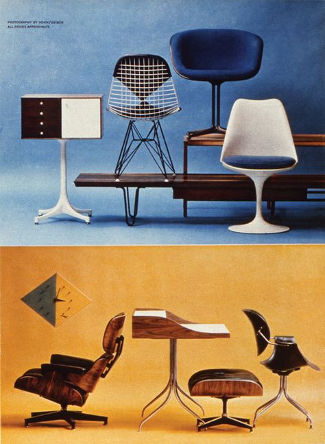 #Eames in this: Beautiful Midcentury!: Design Observer Eames Furniture, Chair And Table, Chairs And Tables, Mcm Furniture, Retro Furniture, French Furniture, Herman Miller, Furniture Inspiration, Mid Century Modern Furniture