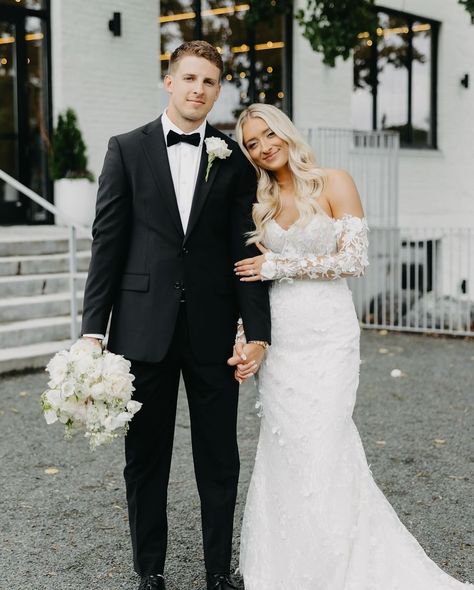 We are blown away by how beautiful these pictures are! Congratulations, Mason and Jake!💒 We wish you nothing but happiness together! 💖 Mason is wearing @martinalianabridal style 1458✨ Photography @lahzehphotography Content creator @gracemylermedia Hair @adorn.hairbylauren Makeup @thebeautycollectivellc Florist @marketflowersmpls Planner @ashleyskeieevents Rings @jaredthegalleriaofjewelry @eastwestgemco DJ @day.one.dj Dessert @nothingbundtcakes Catering @forkandflairmn #bacbride #... Gown Detachable Sleeves, Detachable Sleeves Wedding Dress, Bridal Sleeves, Sleeves Wedding Dress, Wedding Shrug, Dress Sleeves, Shrugs And Boleros, Detachable Sleeves, Bridal Cape