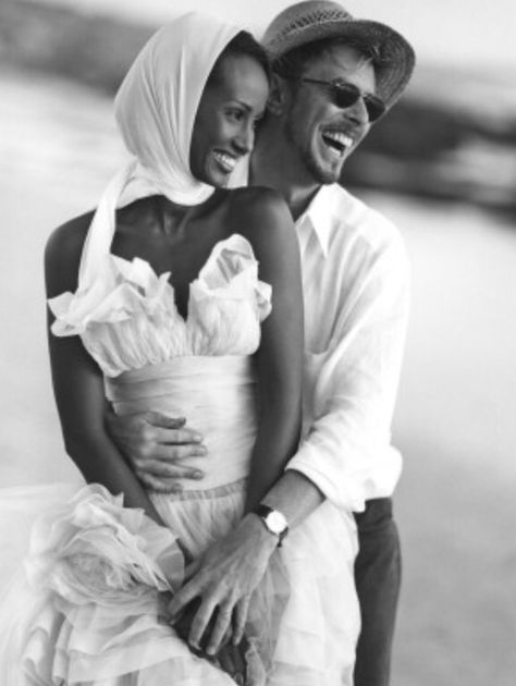 David Bowie and Iman Iman Bowie, Iman And David Bowie, Duncan Jones, Annie Leibovitz Photography, Bruce Weber, Annie Leibovitz, Interracial Love, Famous Couples, Ziggy Stardust