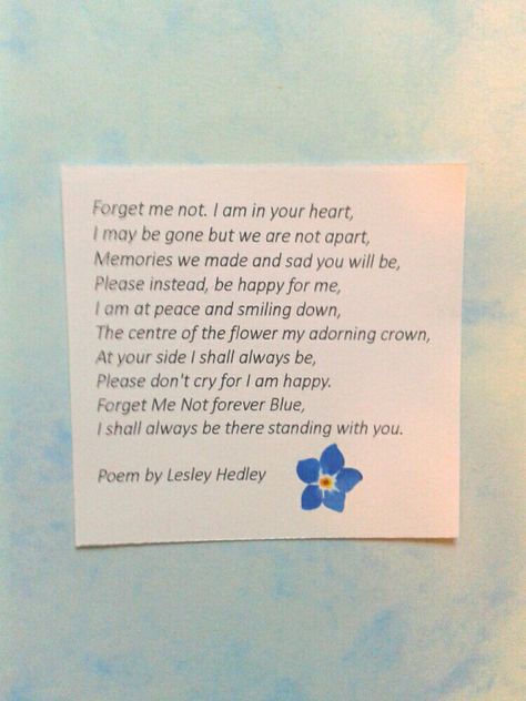 Forget Me Not Crafts, Forget Me Not Flower Meaning, Forget Me Not Meaning, Forget Me Not Quotes, Forget Me Not Tattoo Memorial, Forget Me Not Poem, Forget Me Nots Aesthetic, Forget Me Not Flowers Aesthetic, Not Poem