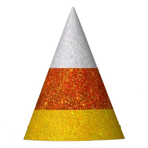 Candy Corn Costume, Candy Corn Crafts, Glitter Halloween, Birthday Hats, Halloween Craft Projects, Halloween Orange, Paper Hat, Halloween Party Supplies, Halloween Party Invitations