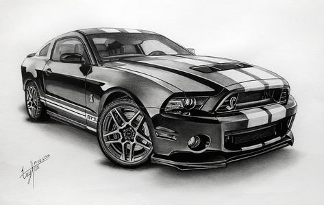 Ford Mustang Shelby GT500 #fordmustang #shelbygt500 #drawing #draw #art #instaartist #artsanity #blackandwhite #drawing_art70 @ford… Car Drawing Ideas, Mustang Tattoo, Mustang Drawing, Cars Outside, Mustang Art, Shelby Gt 500, Mustang Gt500, Cars Bmw, Car Drawing