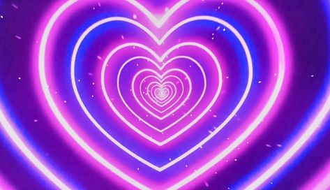 Purple Y2k Background Laptop, Y2k Aesthetic Twitter Header, Neon Laptop Wallpaper, Purple Y2k Background, Pink And Blue Banner, Neon Widgets, Heart Tunnel, Purple Y2k, Y2k Background