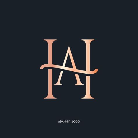 H Letter Aesthetic, Ah Logo Design Letter, H And A Logo, Ha Logo Design, Ah Logo Design, H Logo Design, Calligraphy Name Art, H Letter Images, Tailor Logo