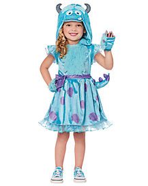 Toddler Sally Dress Costume - The Nightmare Before Christmas - Spirithalloween.com Halloween Monsters Inc, Mike And Sully Costume, Sulley Costume, Sully Costume, Halloween Spirit Store, Home Halloween Costumes, Sally Dress, Toddler Costumes Girl, Halloween Monsters