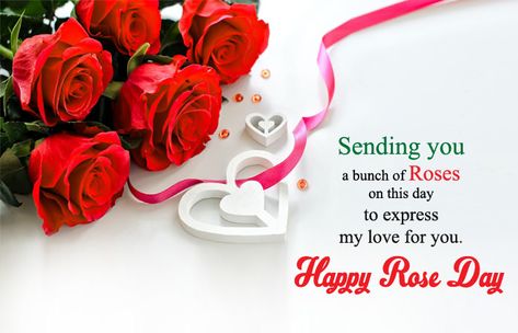 Cute and Beautiful Rose Day Greetings for Lover.  #rosedaygreetings #rosedaycards #greeting #wishes #messages #love #mylove #valentinesday #happyroseday Wish For Friend, Gf Bf Images, Rose Day Funny Quotes In Hindi, Rose Day Wishes For Boyfriend, Flower Buke, Rose Day Msg For Husband, Happy Rose Day Images, Rose Day Shayari Hindi, Happy Rose Day Quotes