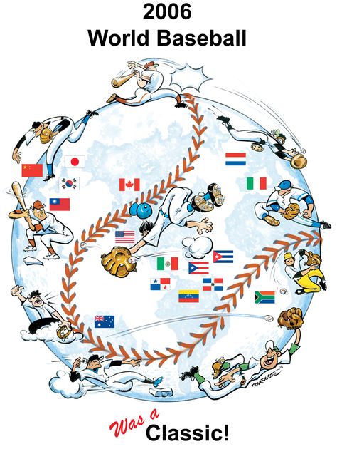 2006 World Baseball Classic Baseball World Series, World Baseball Classic, College Logo, Sports Art, Sports Business, Book Projects, Vintage Sports, World Series, Mlb