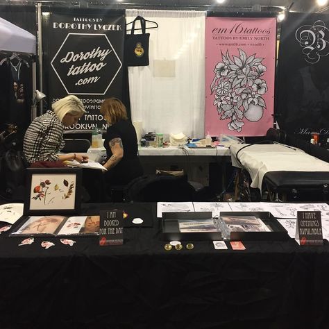 We made it! Come visit us at the Philadelphia tattoo convention. Booth 33 Tattoo Convention Booth, Market Displays Booth Ideas, Philadelphia Tattoo, Misfits Tattoo, Do Tattoo, Convention Booth, Convention Tattoo, Event Booth, Explore Tattoo