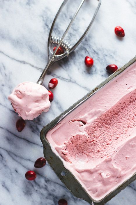 Cranberry and Vanilla Ice-Cream | The Blonde Chef Cranberry Ambrosia, Cranberry Ice, Cranberry Syrup, Tasty Ice Cream, Retro Desserts, Vanilla Ice Cream Recipe, Frozen Custard, Cold Treats, Thanksgiving Dishes