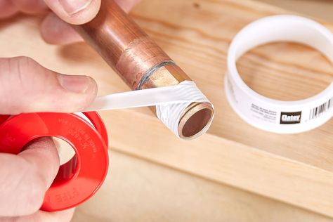 How to Use Plumber’s Tape the Right Way Diy Plumbing Repair, Pool Water Features, Potable Water, Building Remodeling, Diy Plumbing, Plumbing Repair, Diy Bathroom Remodel, Dining Lighting, Home Warranty