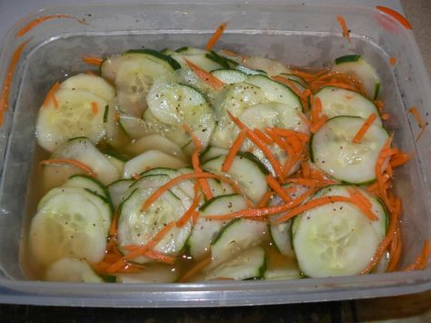 Cucumber Namasu Recipe, Okazuya Recipes, Namasu Recipe, Hawaiian Plate Lunch, Hawaii Recipes, Vegetable Ideas, Yokosuka Japan, Chamorro Recipes, Salad Photo