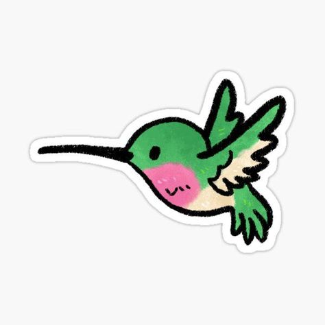 Cartoon Hummingbird Tattoo, Hummingbird Drawing Easy, Cute Hummingbird Drawing, Humming Bird Drawing Easy, Hummingbird Drawing Simple, Hummingbirds Drawing, Hummingbird Doodle, Hummingbird Cartoon, Cartoon Hummingbird