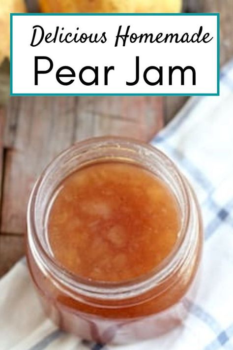 Pear Jam Canning Recipes, Asian Pear Jam Recipe Canning, Spicy Pear Jam, Easy Pear Jam Recipe, Pear Jam Recipe With Pectin, Recipes Using Asian Pears, Cinnamon Pear Jam, Pear Jam Recipe Simple, Pear Salsa Recipes