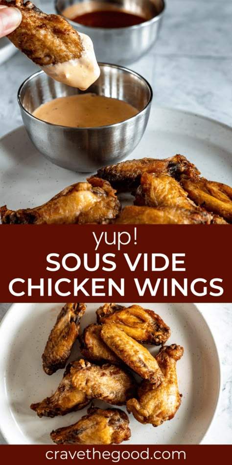 Sous Vide Chicken Wings, Sous Vide Recipes Chicken, Perfect Chicken Wings, The Best Chicken Wings, Best Chicken Wings, Easy Chicken Wing Recipes, Chicken Wing Recipe, Easy Chicken Wings, Sous Vide Chicken