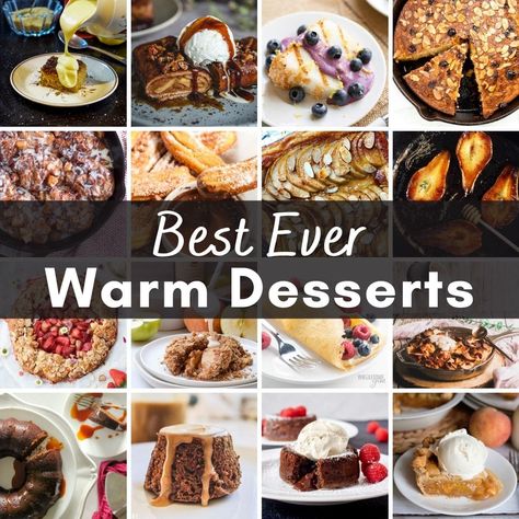 55 Best Warm Desserts - Comforting and Cozy Recipe Ideas Whether it's Winter or Not - Sweet Mouth Joy Potluck Dessert Recipes, Potluck Recipes Dessert, Potluck Dessert, Weight Watchers Dessert, Hot Desserts, Weight Watchers Dessert Recipes, Winter Dessert, Winter Dessert Recipes, Warm Desserts