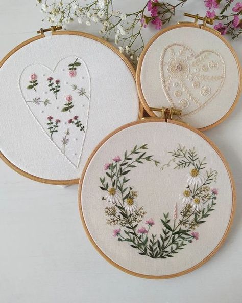 Embroidered Hearts, February 11, Embroidered Heart, Pdf Patterns, Embroidery Patterns, Etsy Store, Link In Bio, Coming Soon, Embroidery Designs