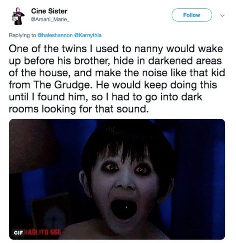 19 creepy things kids have said will give you nightmares Creepy Town, Creepy Things Kids Say, Things Kids Say, The Grudge, Creepy Things, Scary Creepy, Nanny, Real Life