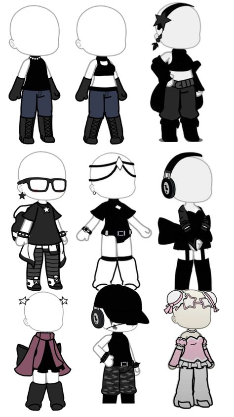 Gacha Life Sleep Outfits, Cat Mask Diy, Gacha Custom Poses Couple, Emo Outfit Ideas, Tomboy Fits, Gacha Base Poses Cute, 3d Wallpaper Cute, Grunge Posters, Barbie Drawing