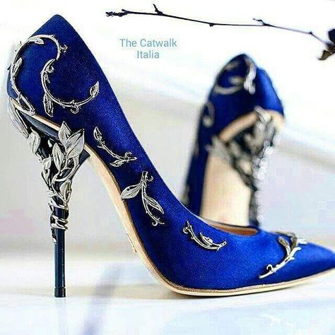 Hak Tinggi, Blue High Heels, Prom Heels, Satin Pumps, Womens Wedding Shoes, Prom Shoes, Gorgeous Shoes, Fabulous Shoes, Crazy Shoes