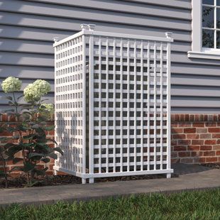 Lattice Privacy Screen, Hide Trash Cans, Air Conditioning Cover, Lattice Screen, Screen Enclosures, Privacy Screen Outdoor, Outdoor Privacy, Privacy Panels, Privacy Screens