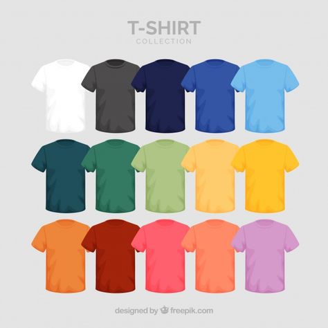 T Shirt Colors Palette, T Shirt Colors Ideas, Tshirt Colors Palette, Pre Promo, Pastel Color Shirts, Blank Clothing, Vector Clothes, The Cheetah Girls, Clothing Templates