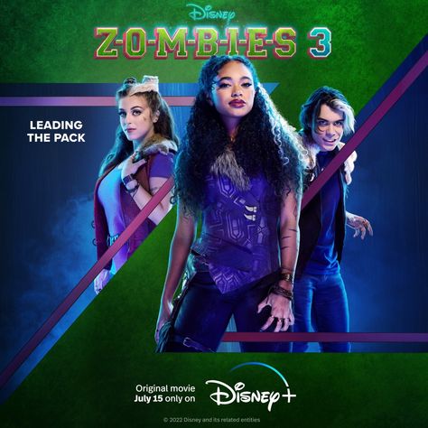 Zombies 3, Disney Movie Posters, Disney Now, Meg Donnelly, Disney Channel Original, Zombie Disney, Zombie Party, Gabba Gabba, Zombie Movies